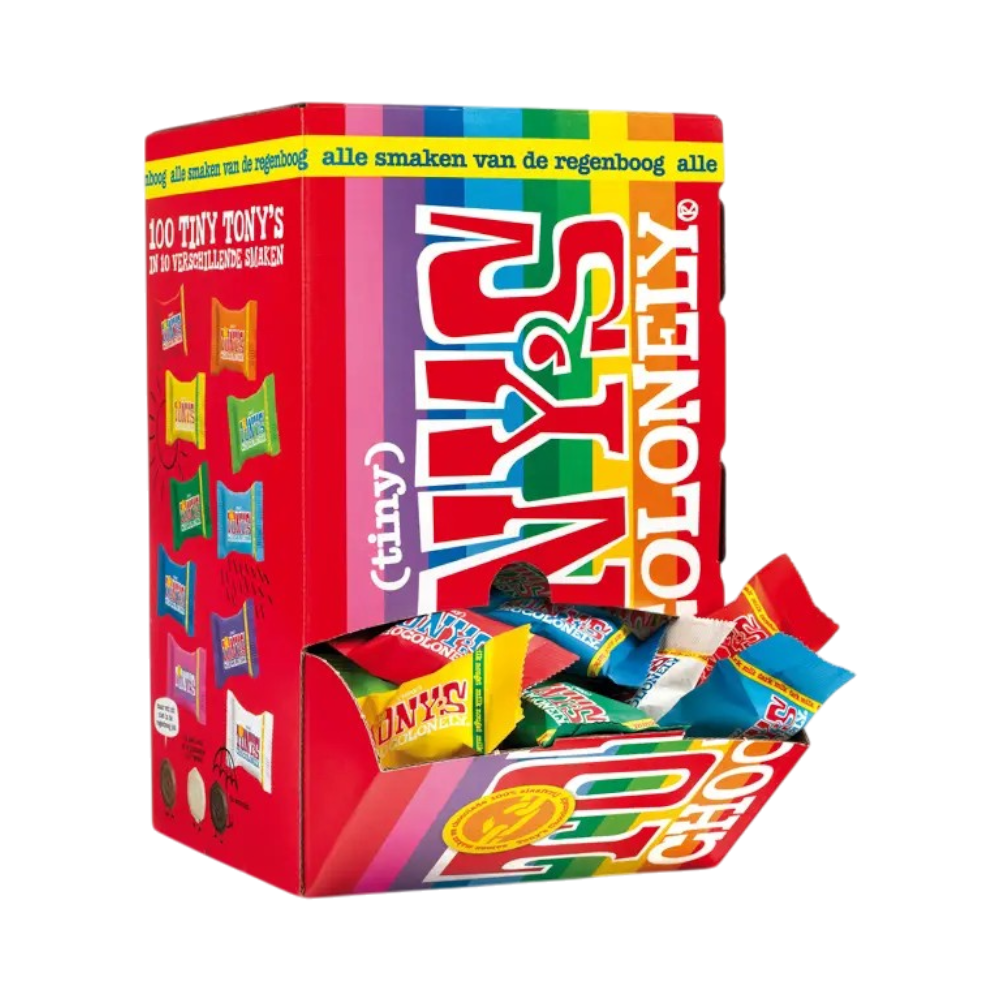 100 Tiny Tony's with own sticker in a box [100tinytonyswithownstickerinabox]