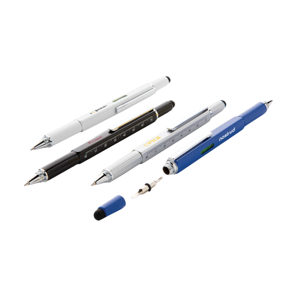 5-in-1 Aluminium Multifunction Pen [5in1aluminiumtoolpen]