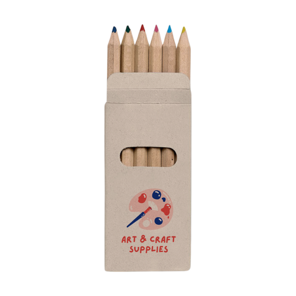 6 Coloured Pencils in Box [6colouredpencilsinbox]