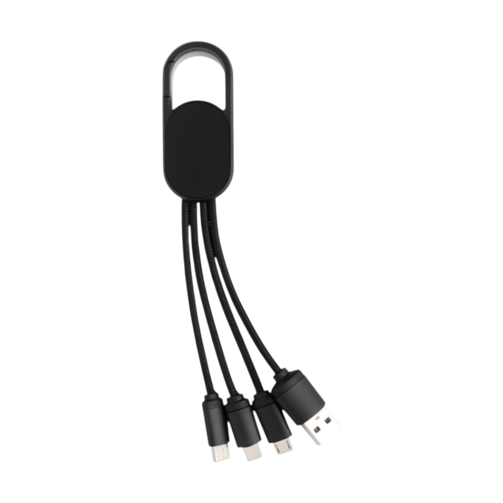 ABS 4-in-1 Cable Carabiner [4in1cablewithcarabinerclip]