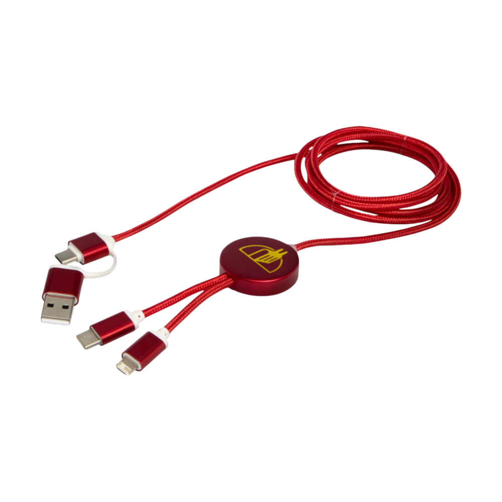 Alasia 5-in-1 Recycled 150cm Fast Charge & Data Cable [alasia5in1recycledaluminiumplasticchargecable150cm]