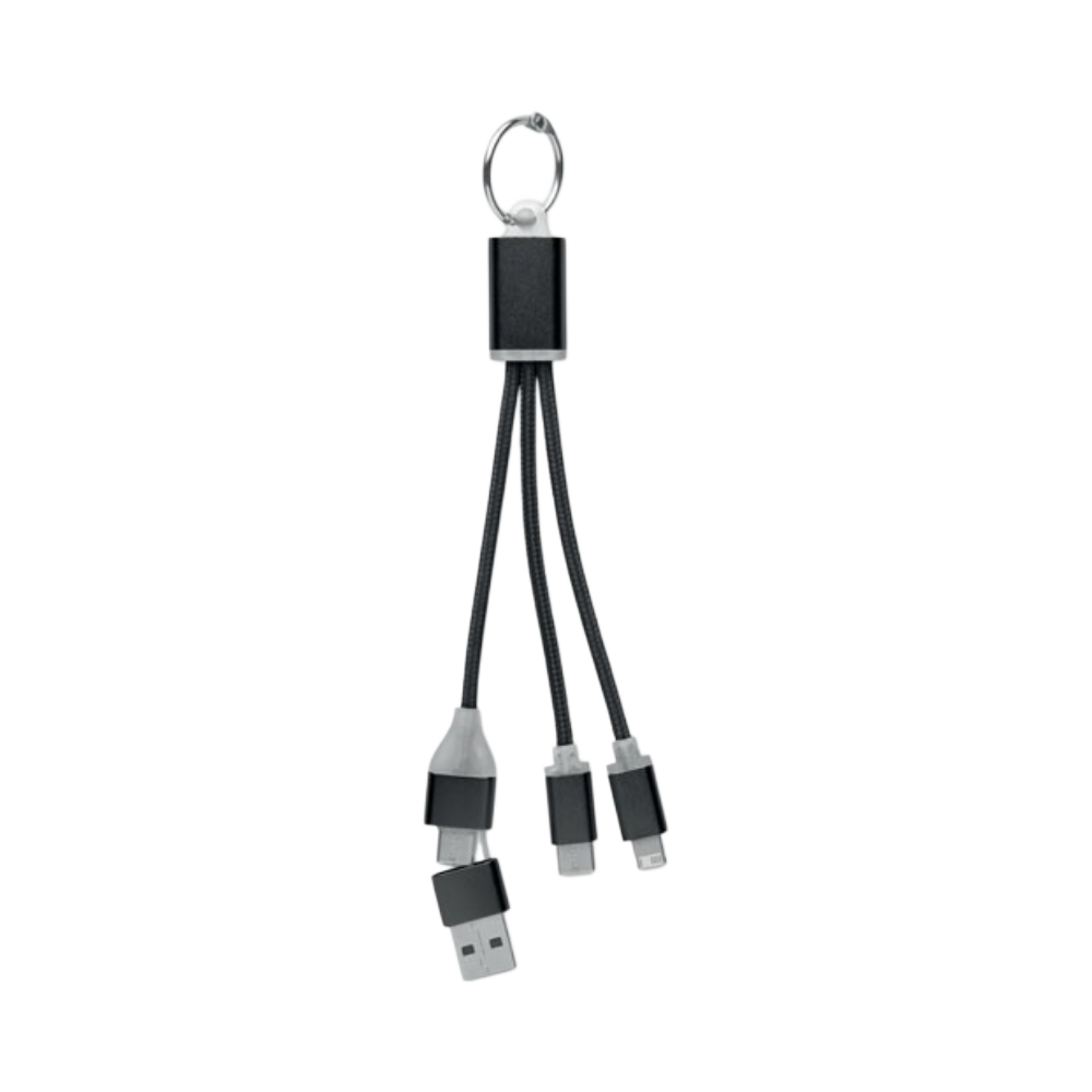 Aluminium 4 in 1 Charging Cable Type C [blue4in1chargingcabletypec]