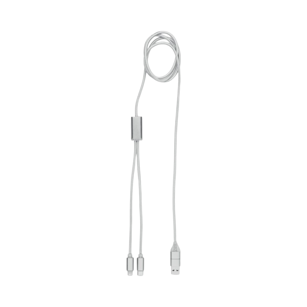 Aluminium CABLONG 2-in-1 Charging Cable [cablong2in1longchargingcable]