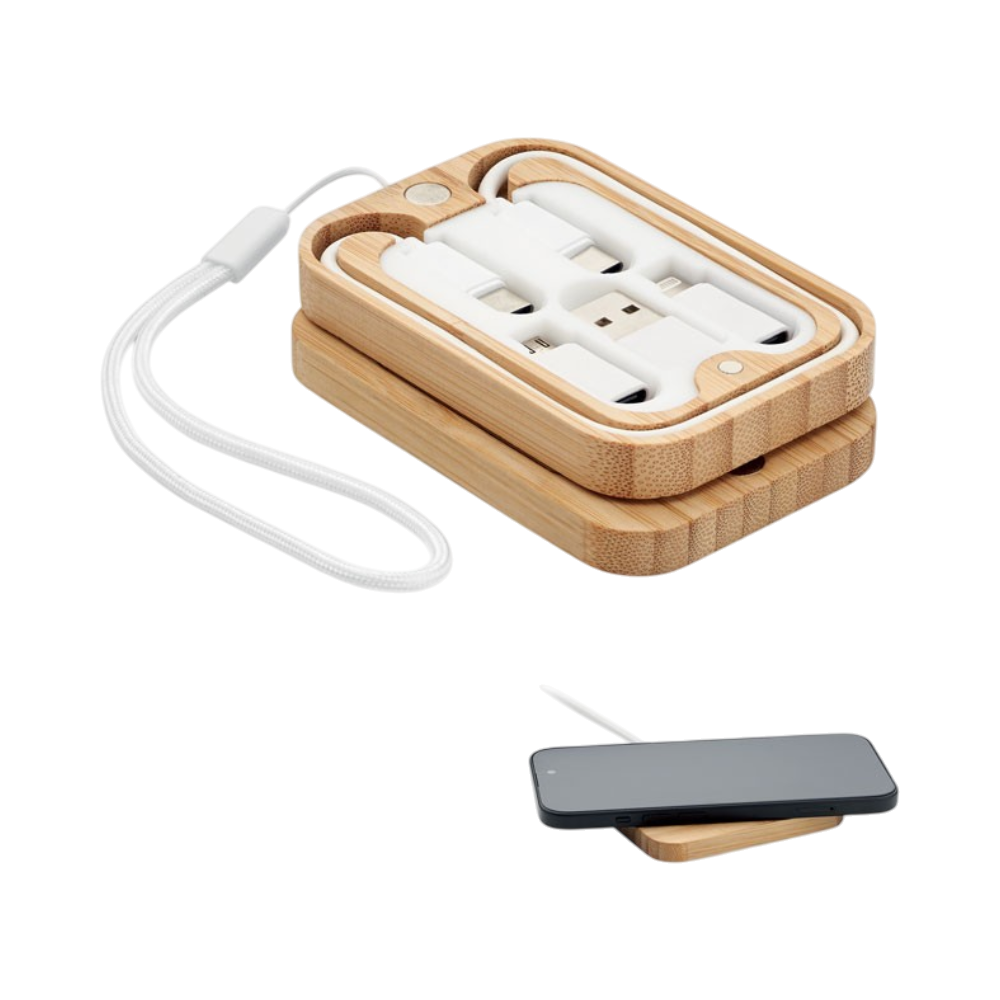 Bamboo CHARGOO Wireless Charger [chargoo15wwirelesschargerinbamboo]
