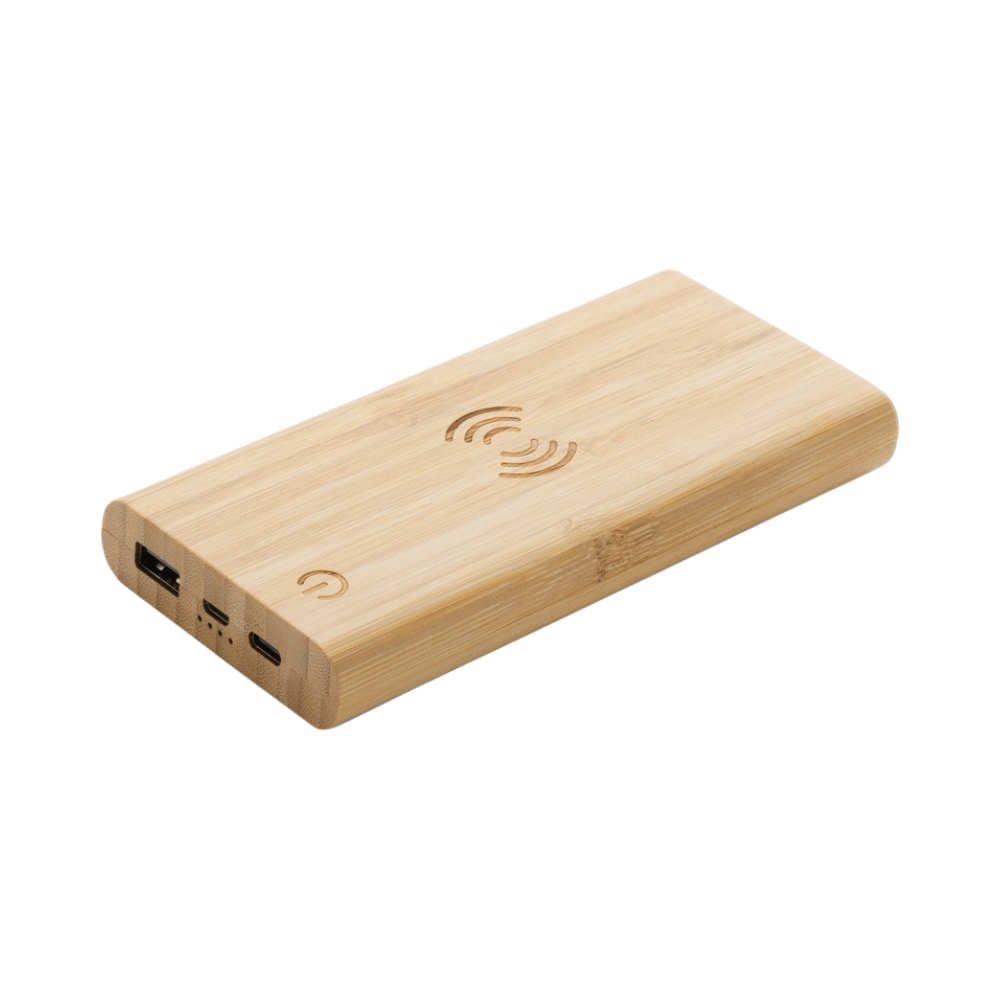 Bamboo Wireless Powerbank with 8.000 mAh [bamboo8000mah5wwirelesspowerbank]