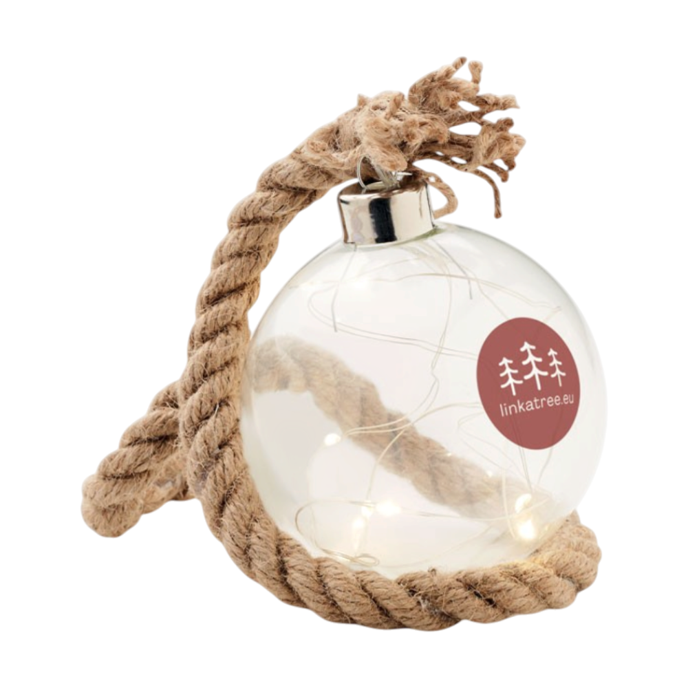 BAUBLI Glass Bauble with LED Lights [baubliglassbaubleledlight]