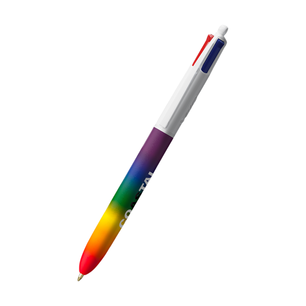 BIC® 4 Colours Rainbow Ballpoint Pen [bic4coloursrainbowdecor]
