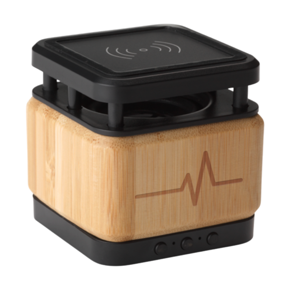 Bluetooth Speaker & Wireless Charger [bambooblockspeakerwirelesschargers]
