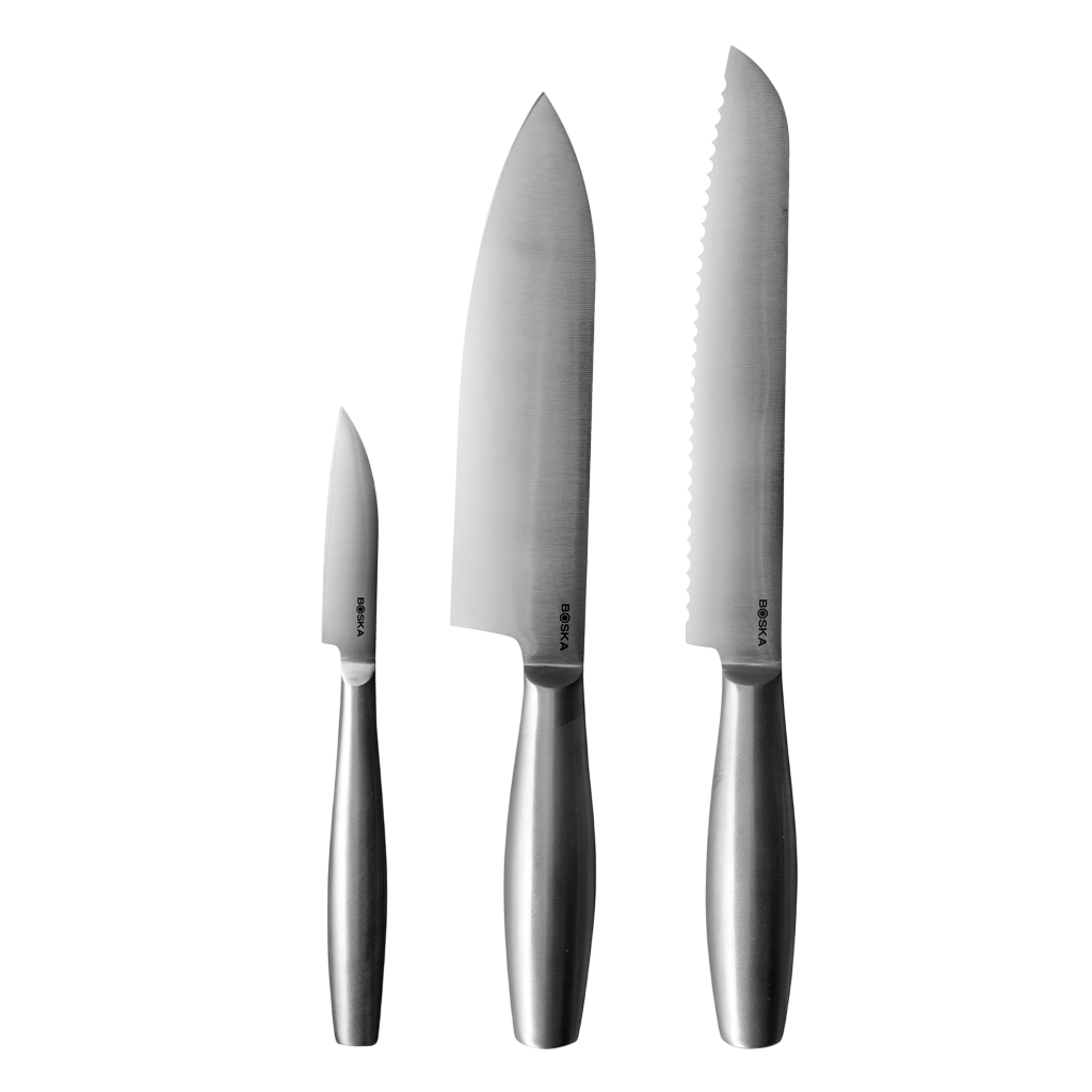 Boska Copenhagen Stainless Steel Kitchen Knife Set [boskakitchenknivescopenhagensetof3]