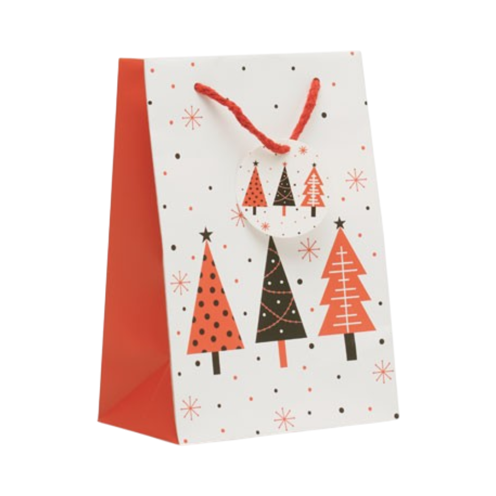 Bossa Small Gift Paper Bag [christmassmallgiftpaperbag30recycledwithtagincluded]
