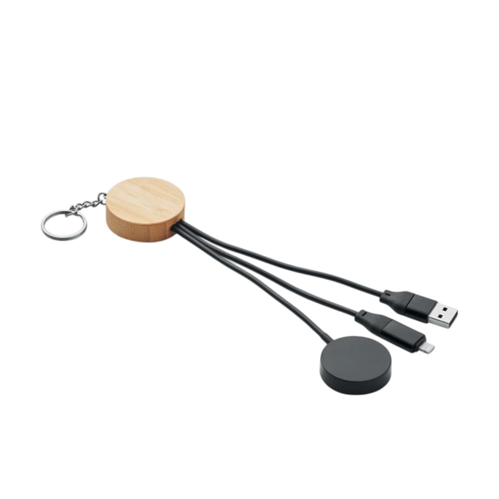 BULE Key Ring with 4-in-1 Cable [bulekeyringwith4in160wcable]