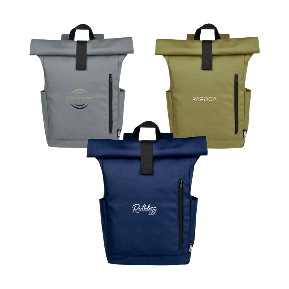 Byron GRS RPET Roll-top Backpack [byron156grsrpetrolltopbackpack18l]