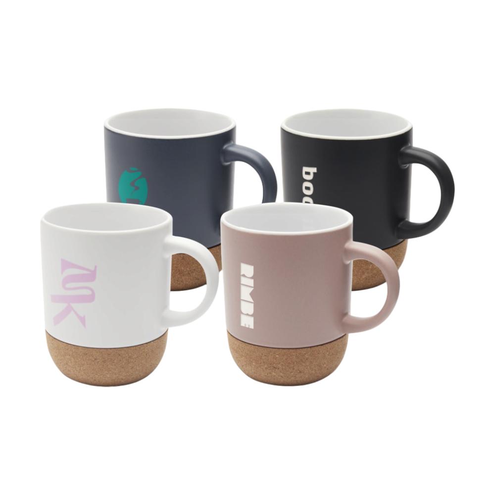 Ceramic Mug with Cork Details [billie300mlceramicmugwithcorkdetailsandmattfinish]