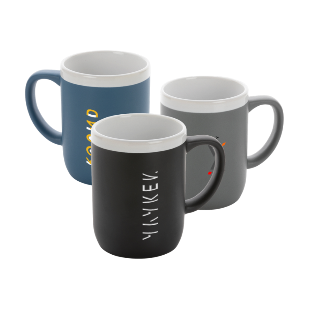 Ceramic Mug with White Rim [ceramicmugwithwhiterim]
