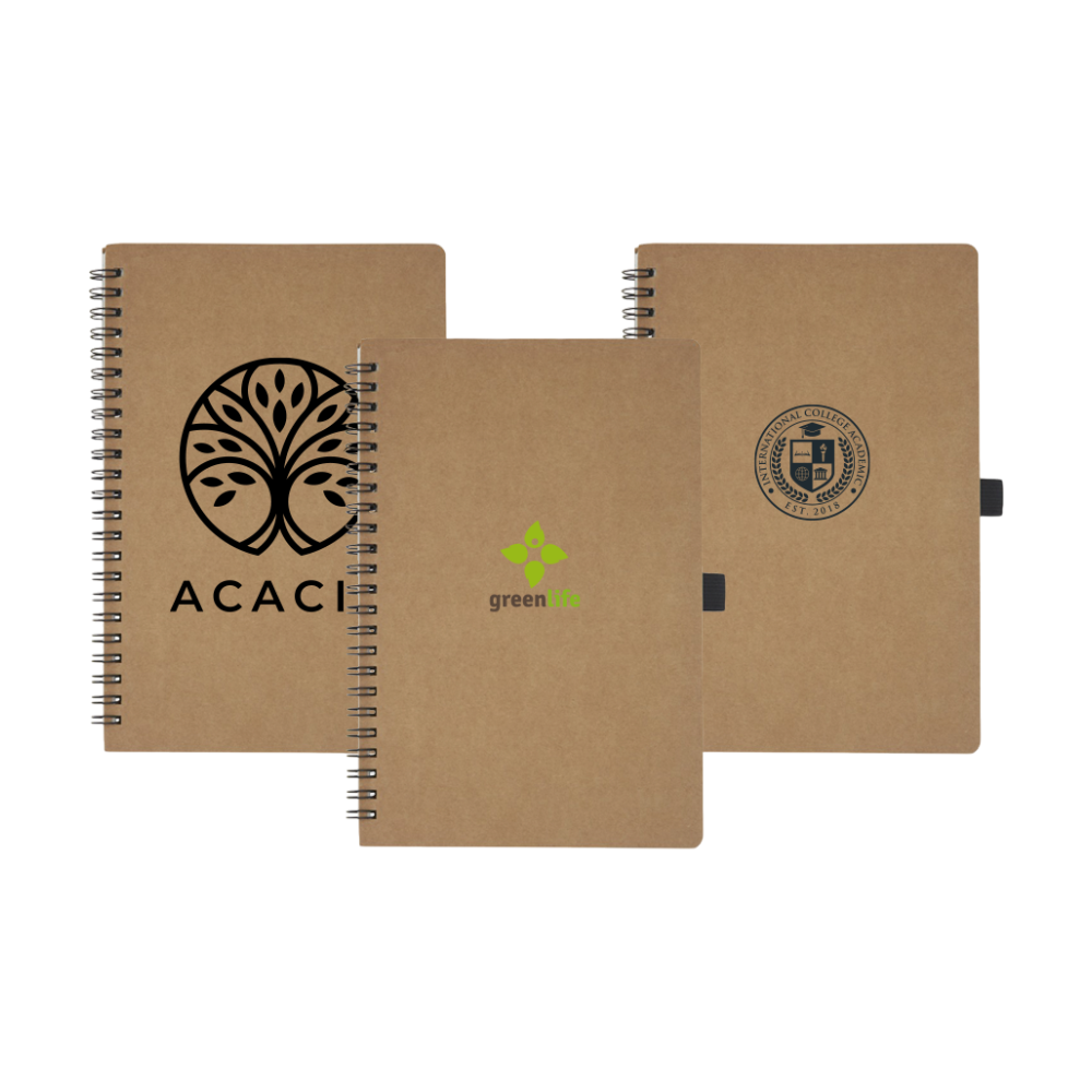 Cobble A5 Spiral Stonepaper Notebook [cobblea5wireorecycledcardboardnotebook]