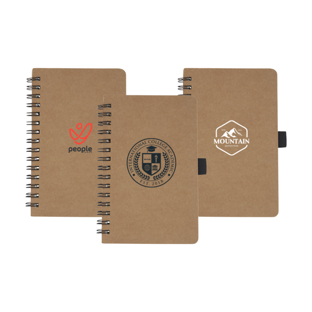 Cobble A6 Spiral Stonepaper Notebook [cobblea6wireorecycledcardboardstonepaper]