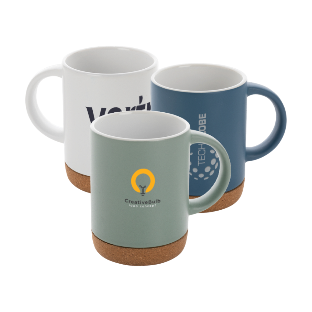 Cork Base Ceramic Mug [ceramicmugcorkbase280ml]