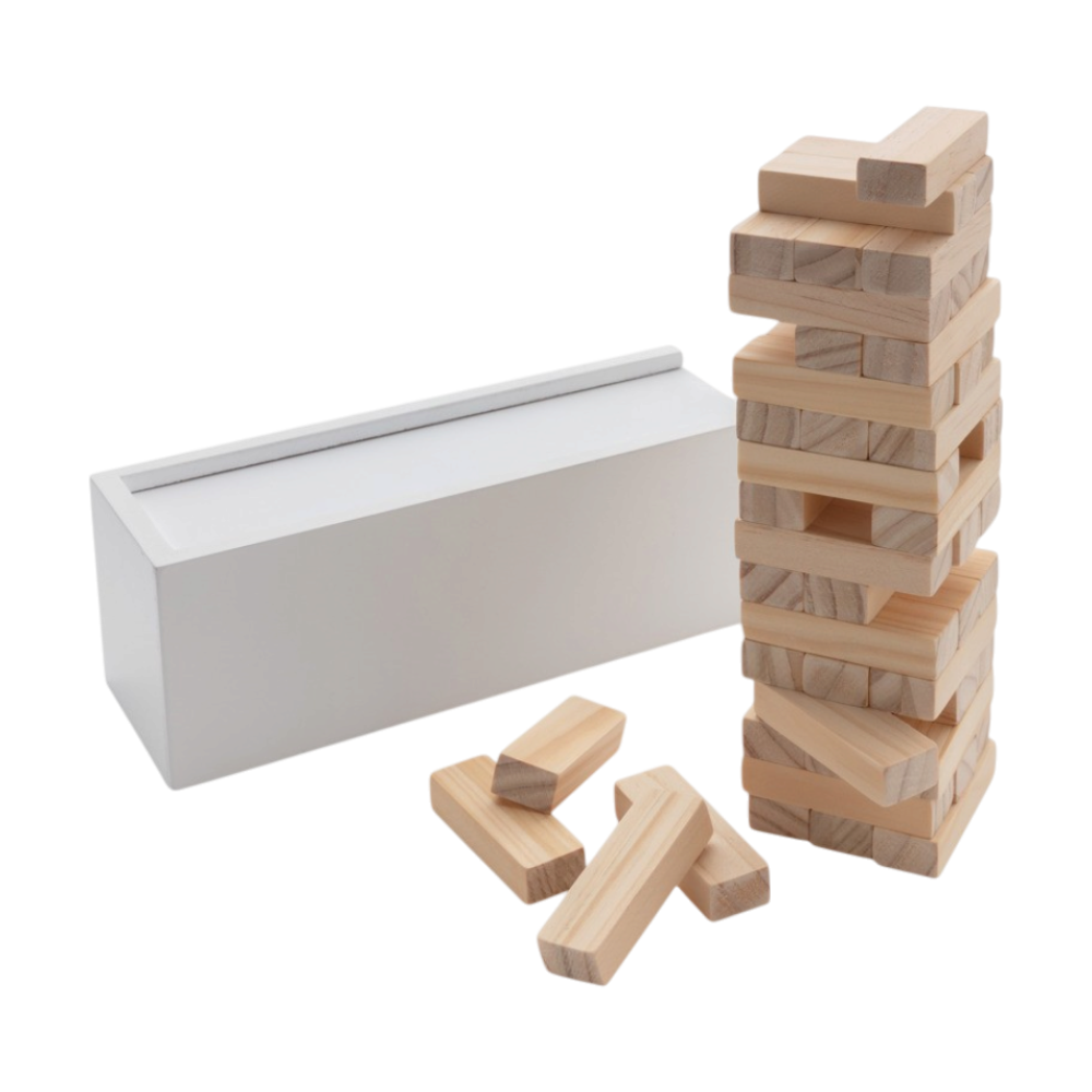 Deluxe Tumbling Tower Wood Block Stacking Game [deluxetumblingtowerwoodblockstackinggame]