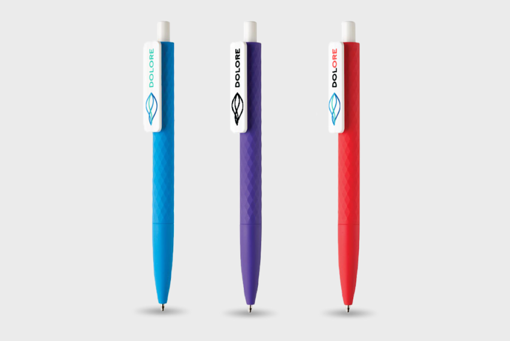 Diamond Pattern Pen with White Clip [x3pensmoothtouch]