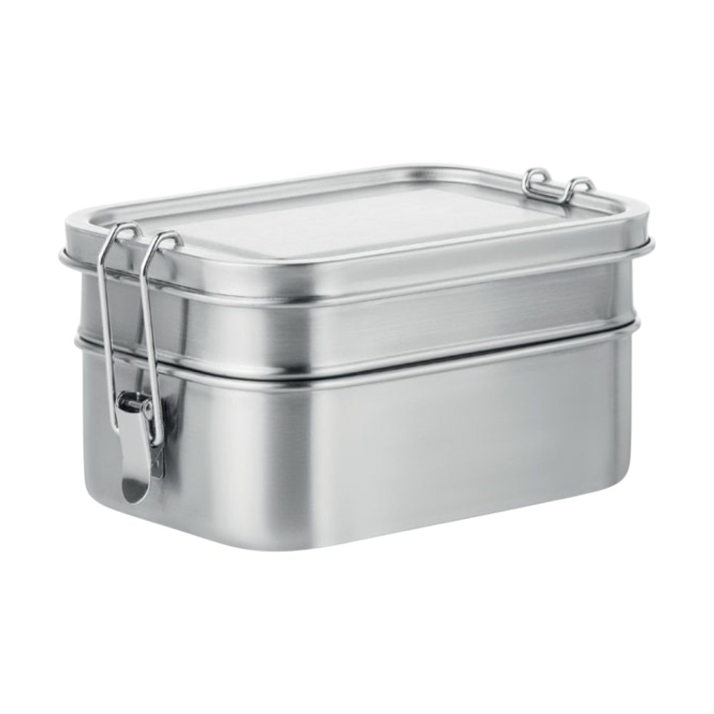Double Chan Stainless Steel Lunch Box [doublechanstainlesssteellunchbox]