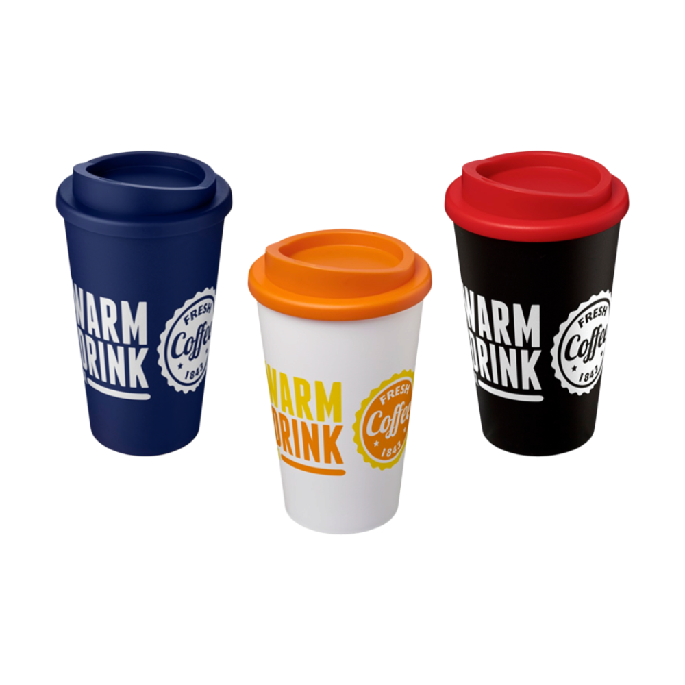 Double-wall Insulated Tumbler with Secure Screw-fix Lid | 350 ml [americano350mlinsulatedtumbler]