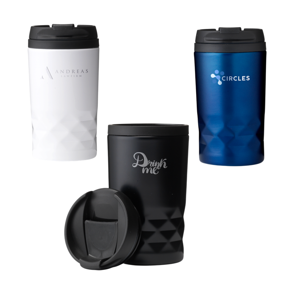 Double-walled Thermos Mug with Diamond Pattern [graphicminimugrcs250ml]