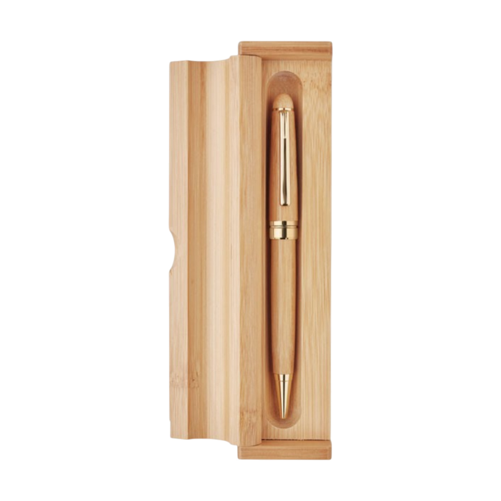Etna Bamboo Twist Ball Pen In Box [etnabambootwistballpeninbox]