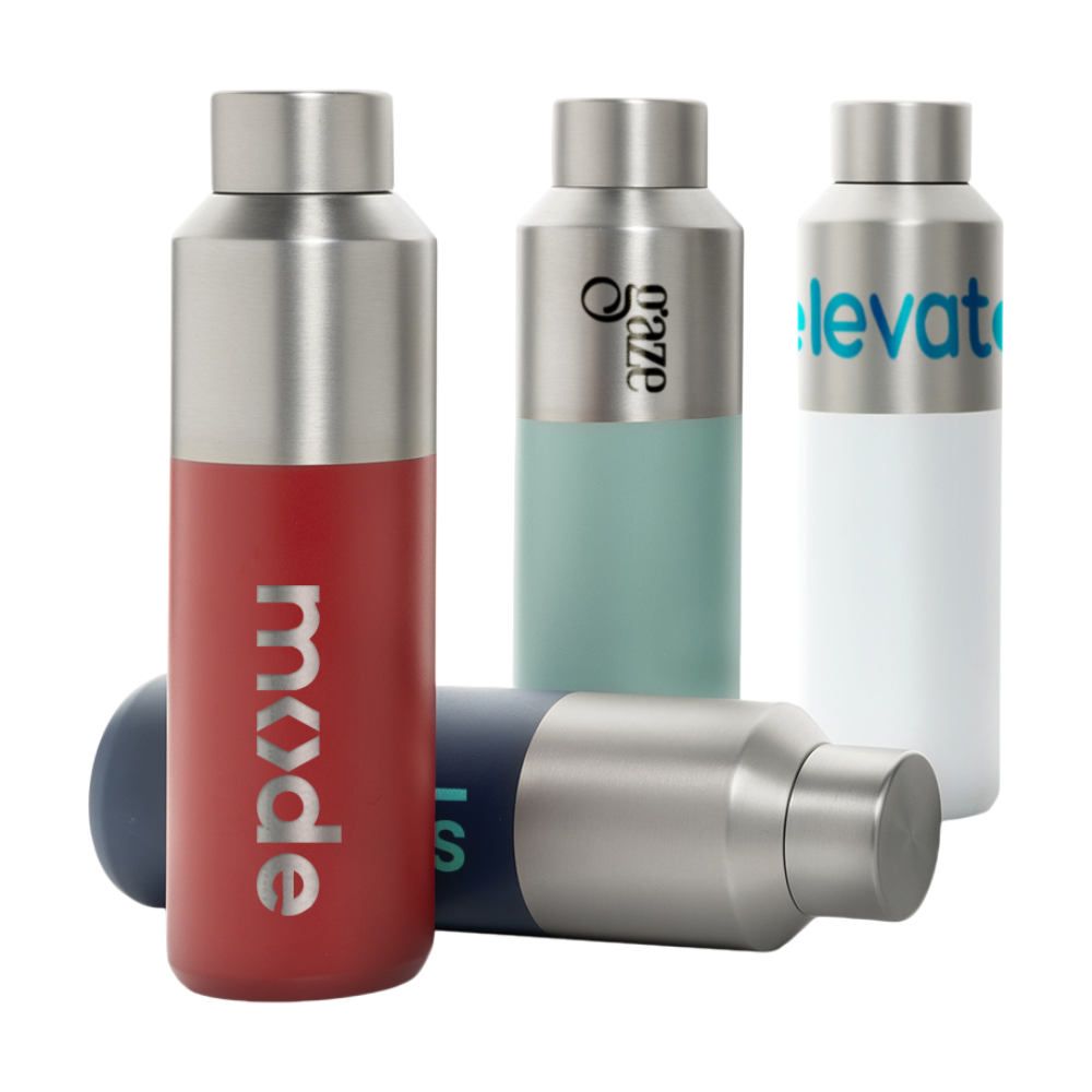 Fluid RCS Recycled Steel Water Bottle 600 ml [fluidrcscertifiedrecycledsteelwaterbottle600ml]