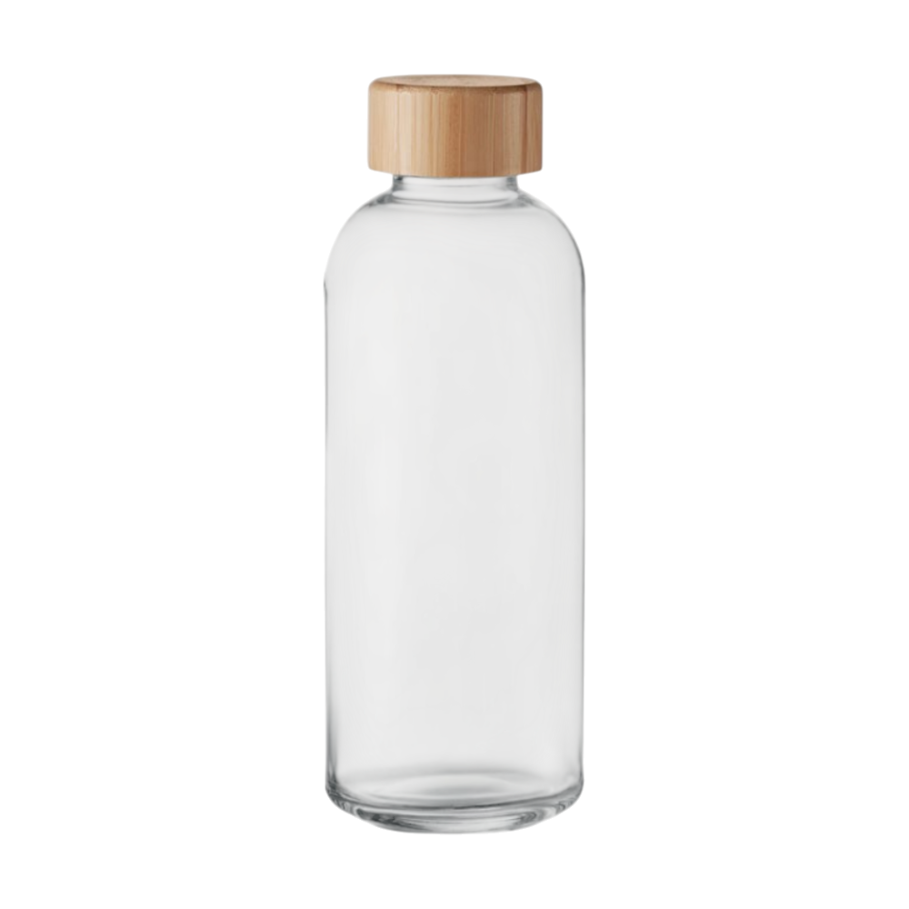 Frisian Glass Bottle Bamboo Lid [frisianglassbottle650mlbamboolid]