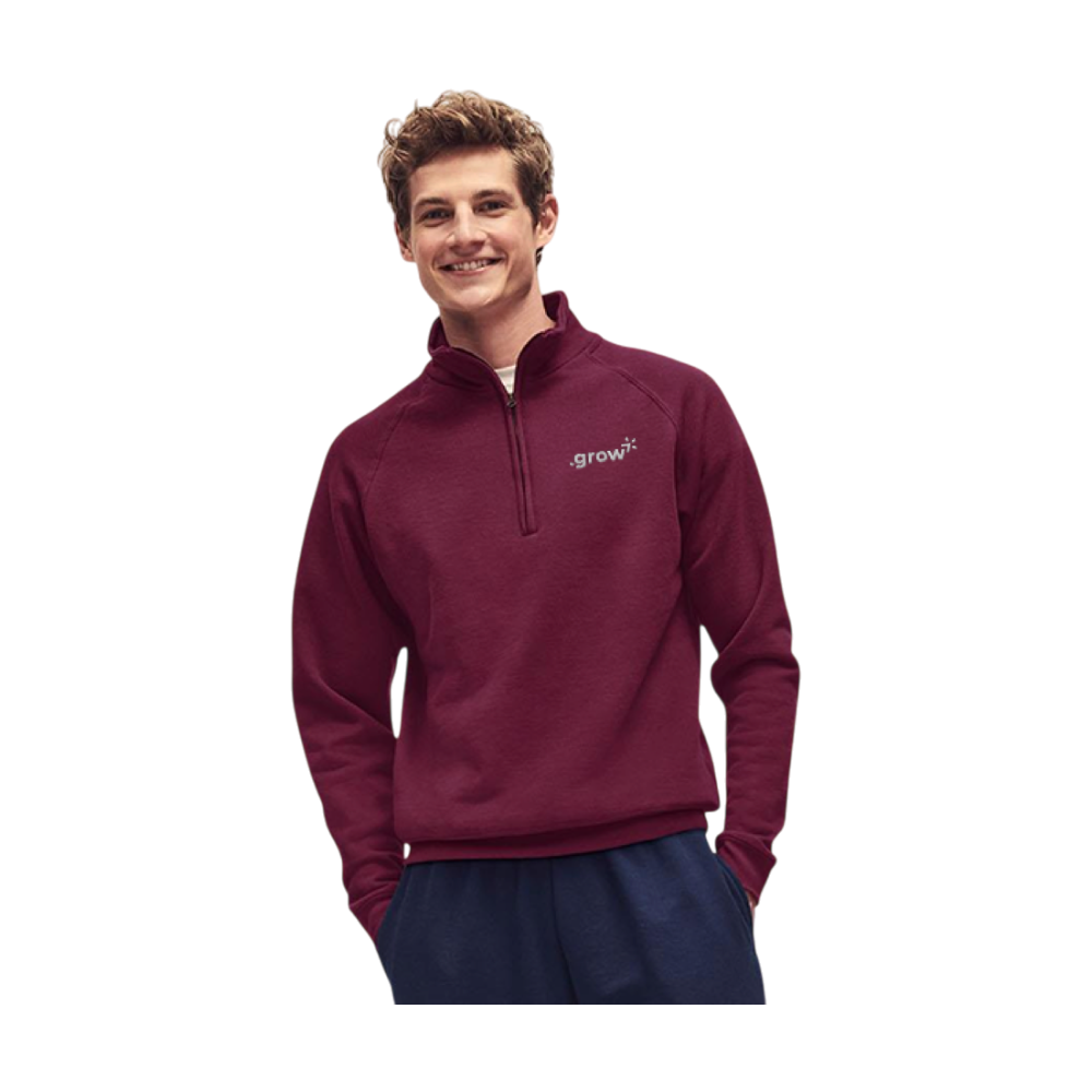 Fruit of the Loom | Zip Neck Lightweight Jumper [fotlzipupsweatshirt260gsm]