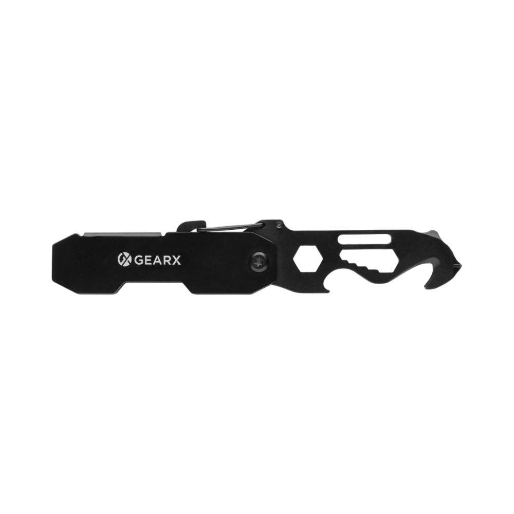 Gear X Foldable EDC Tool with Carabiner and Parcel Cutter [gearxfoldableedctoolwithcarabinerandparcelcutter]