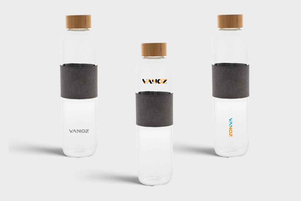 Glass Bottle with Bamboo Lid | 750 ml [impactborosilicateglassbamboolid]
