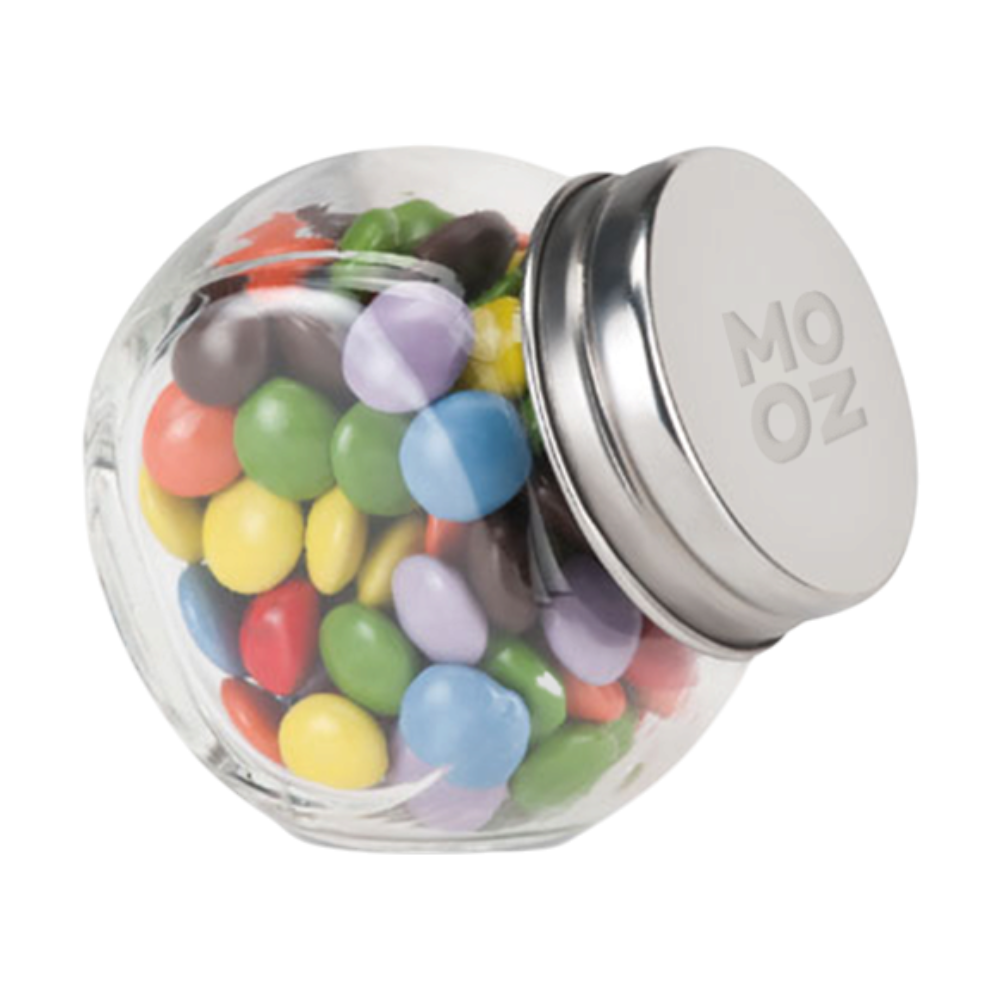 Glass Jar with Chocolate Candy [chocolatesinglassjar]