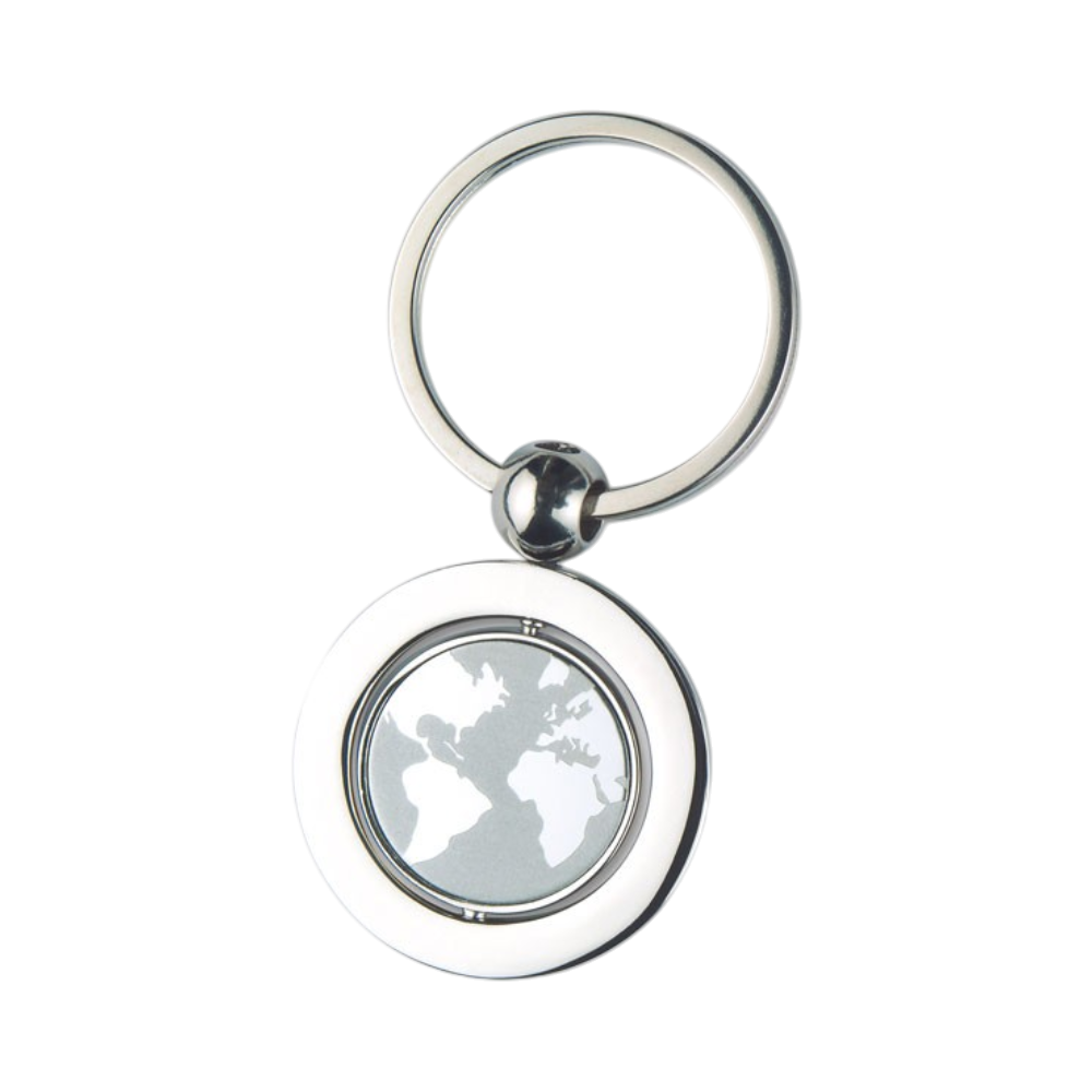 Globe Metal Key Ring [globyglobemetalkeyring]