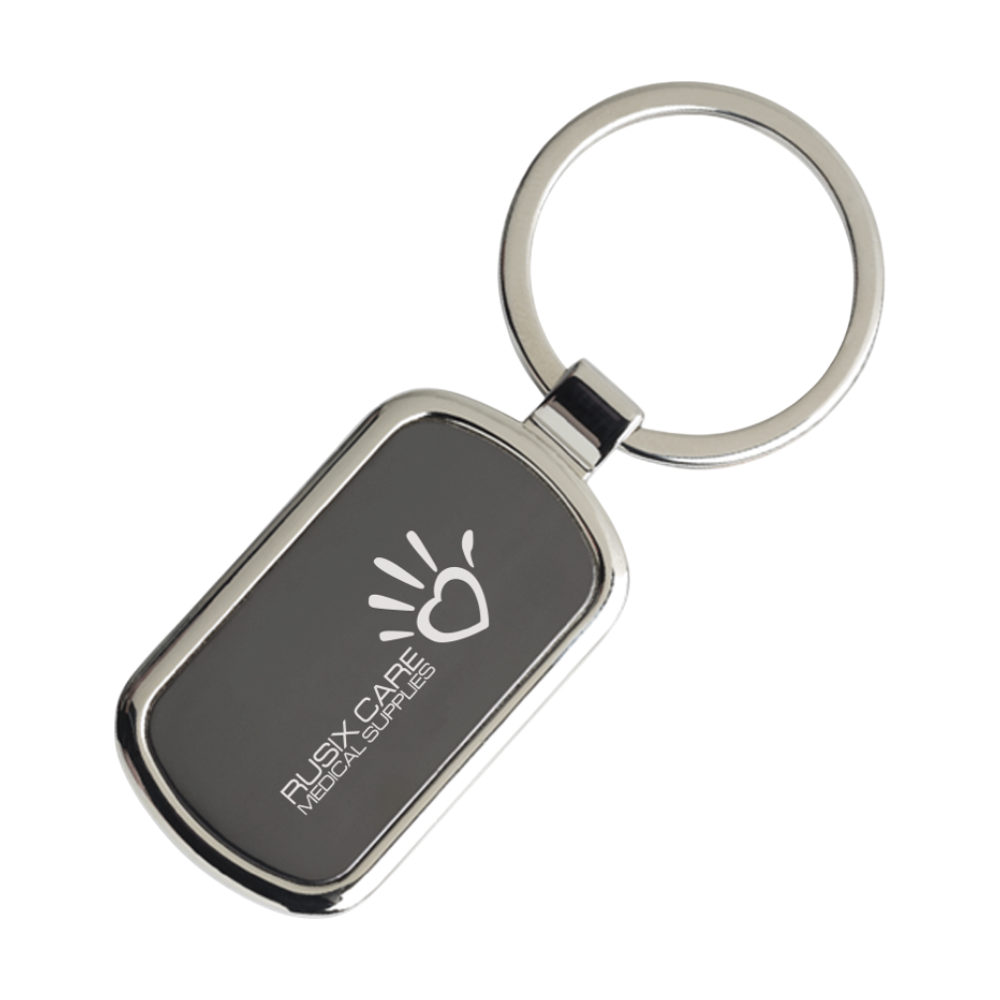 Glossy Rectangle Keyring