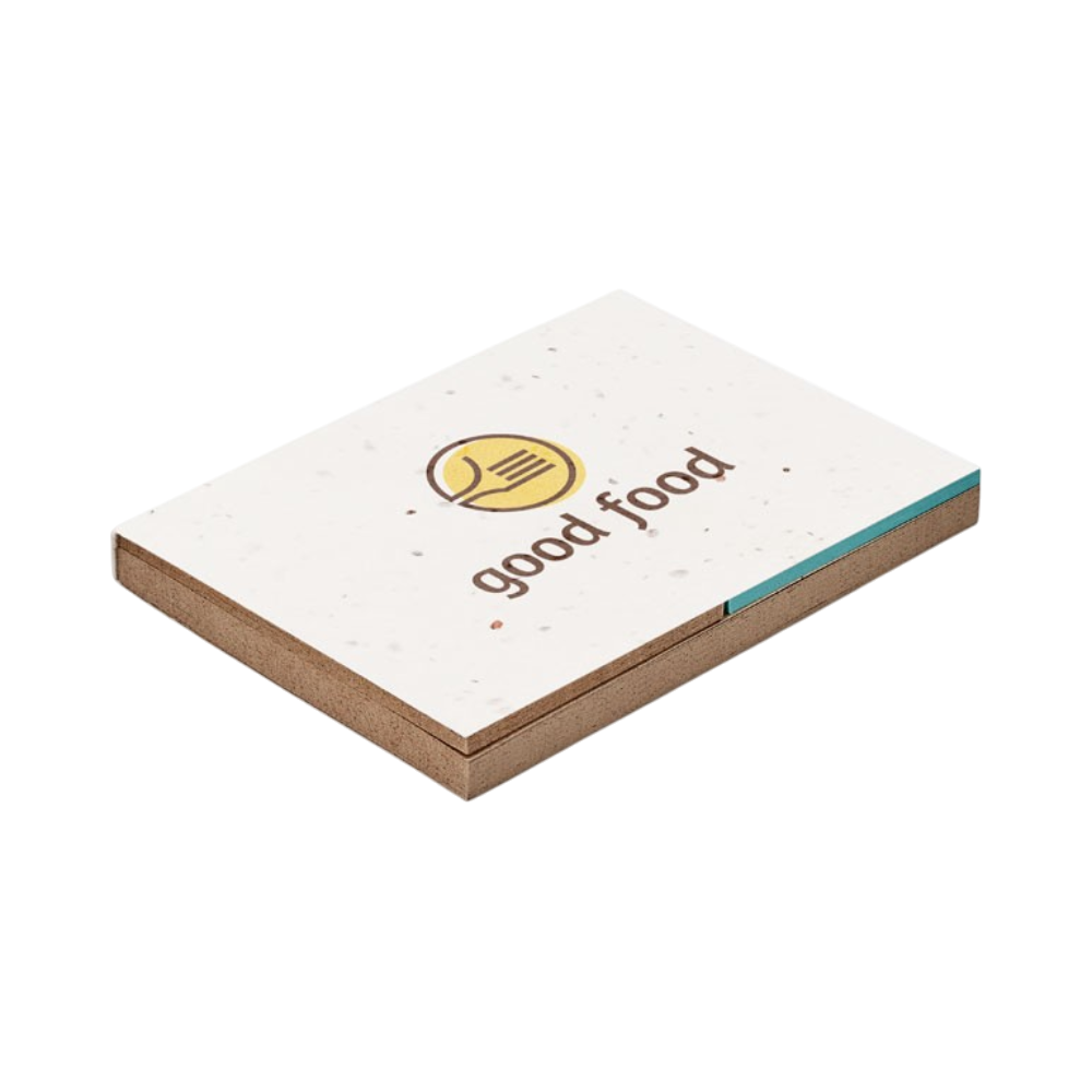 Grass/Seed Paper Memo Pad [growmegrassseedpapermemostickypad]