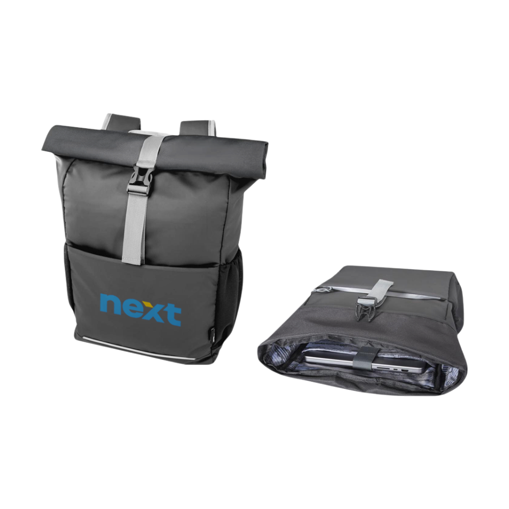 GRS Recycled Water Resistant Roll-Top Bike Bag [aqua15grsrecycledwaterresistantrolltopbikebag20l]