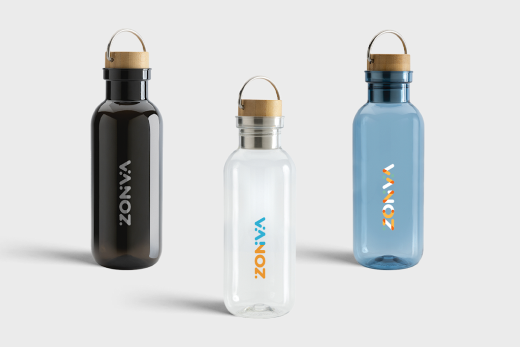 GRS RPET Bottle with Bamboo Lid and Handle [grsrpetbottlewithbamboolidandhandle]