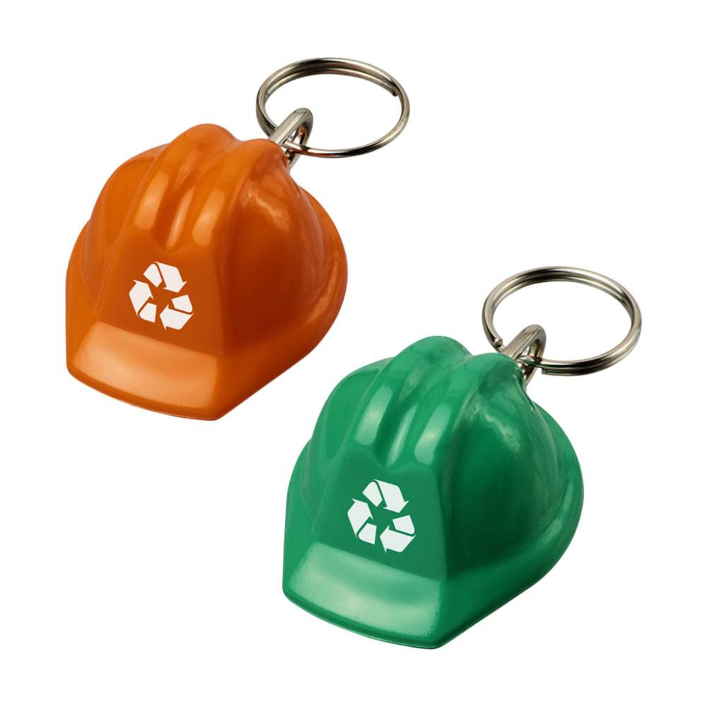 Hat-shaped Recycled Keychain [hatshapedrecycledkeychain]