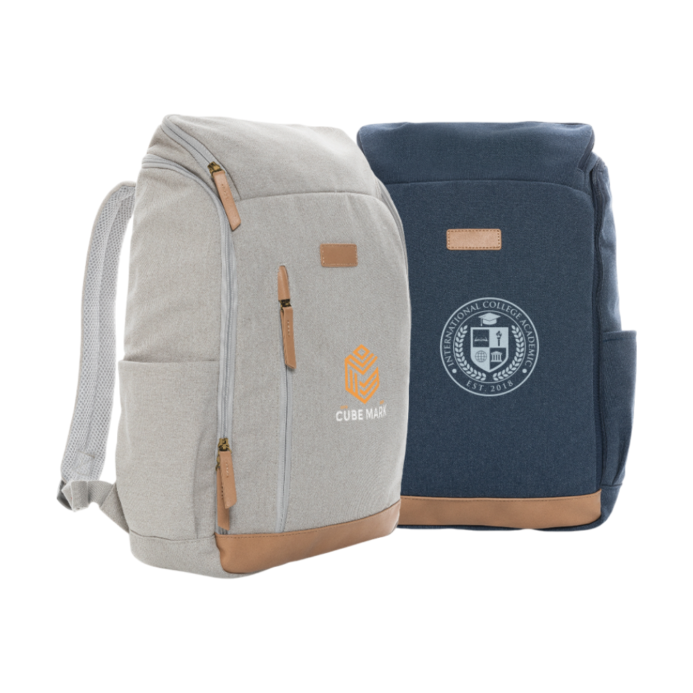 Impact AWARE™ Recycled Canvas Laptop Backpack [recycledcanvaslaptopbackpack]