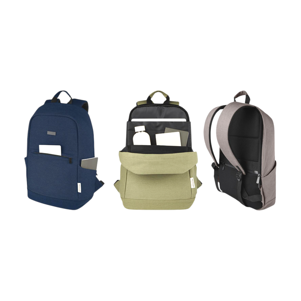 Joey 15.6 inch GRS Recycled Canvas Anti-Theft Laptop Backpack [joey156grsrecycledcanvasantitheftlaptopbackpack18l]