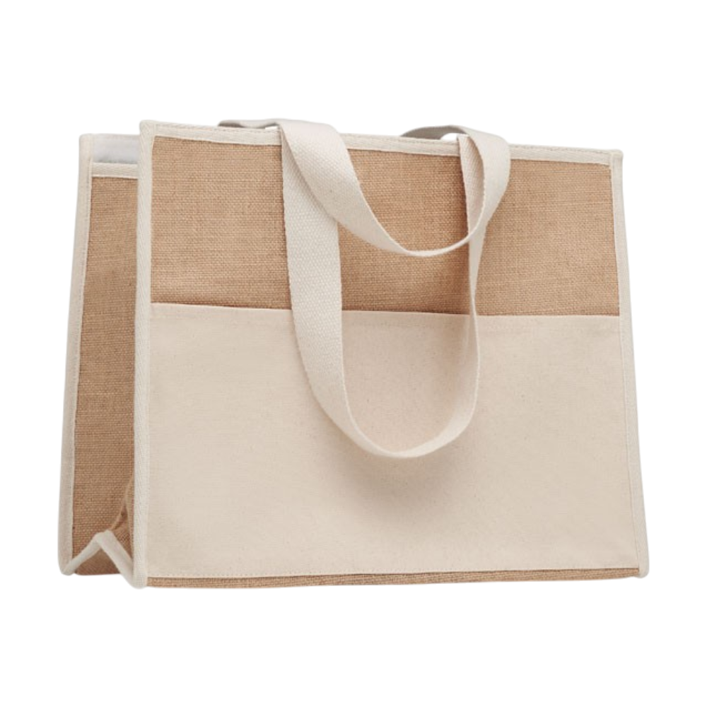 Jute and Canvas Cooler Bag [juteandcanvascoolerbag]