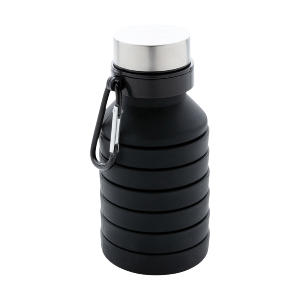 Leakproof Collapsible Silicone Bottle 550 ml [leakproofcollapsiblesiliconebottlewithlid]