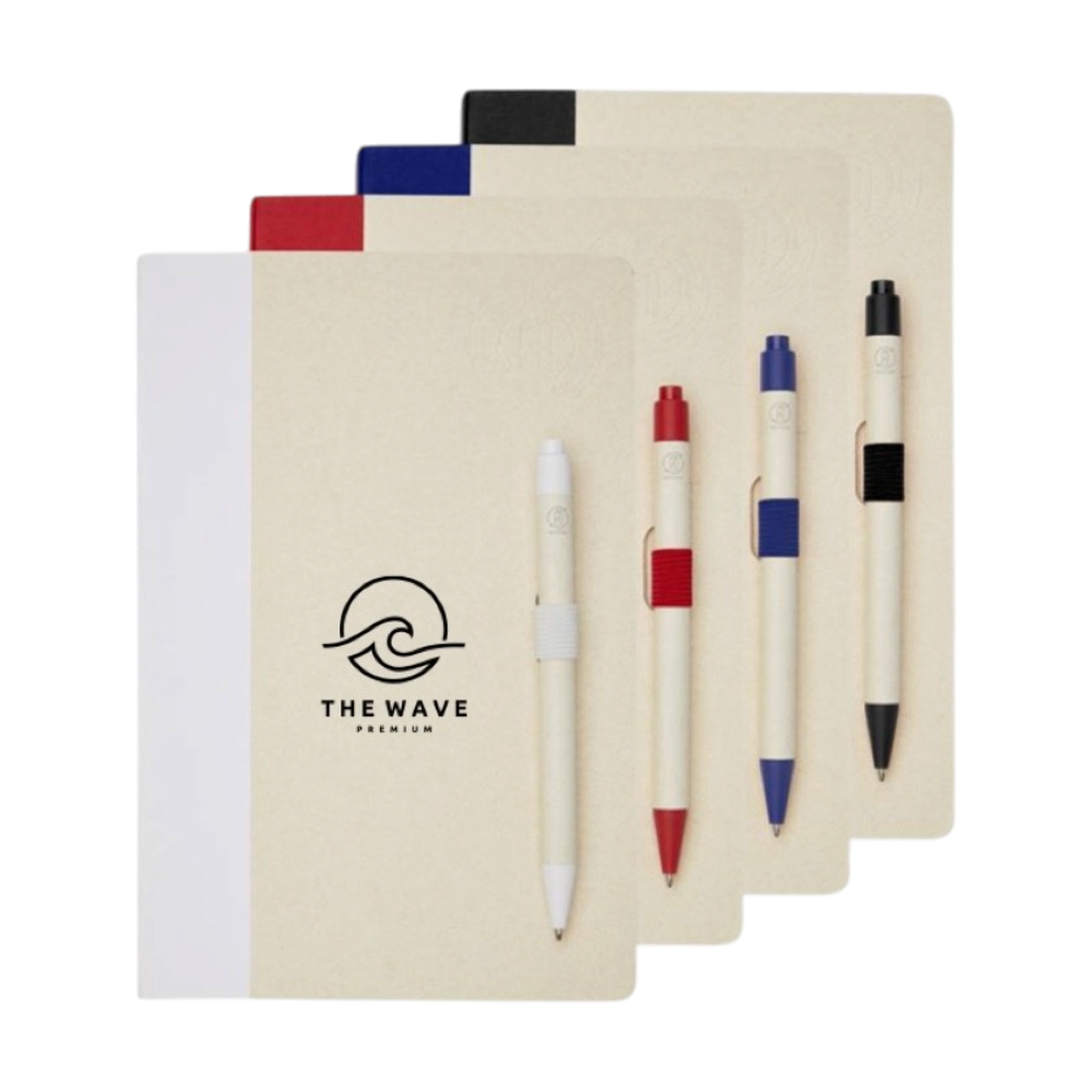 Milk Carton Notebook with Pen [dairydreama5recycledmilkcartonsballpoint]