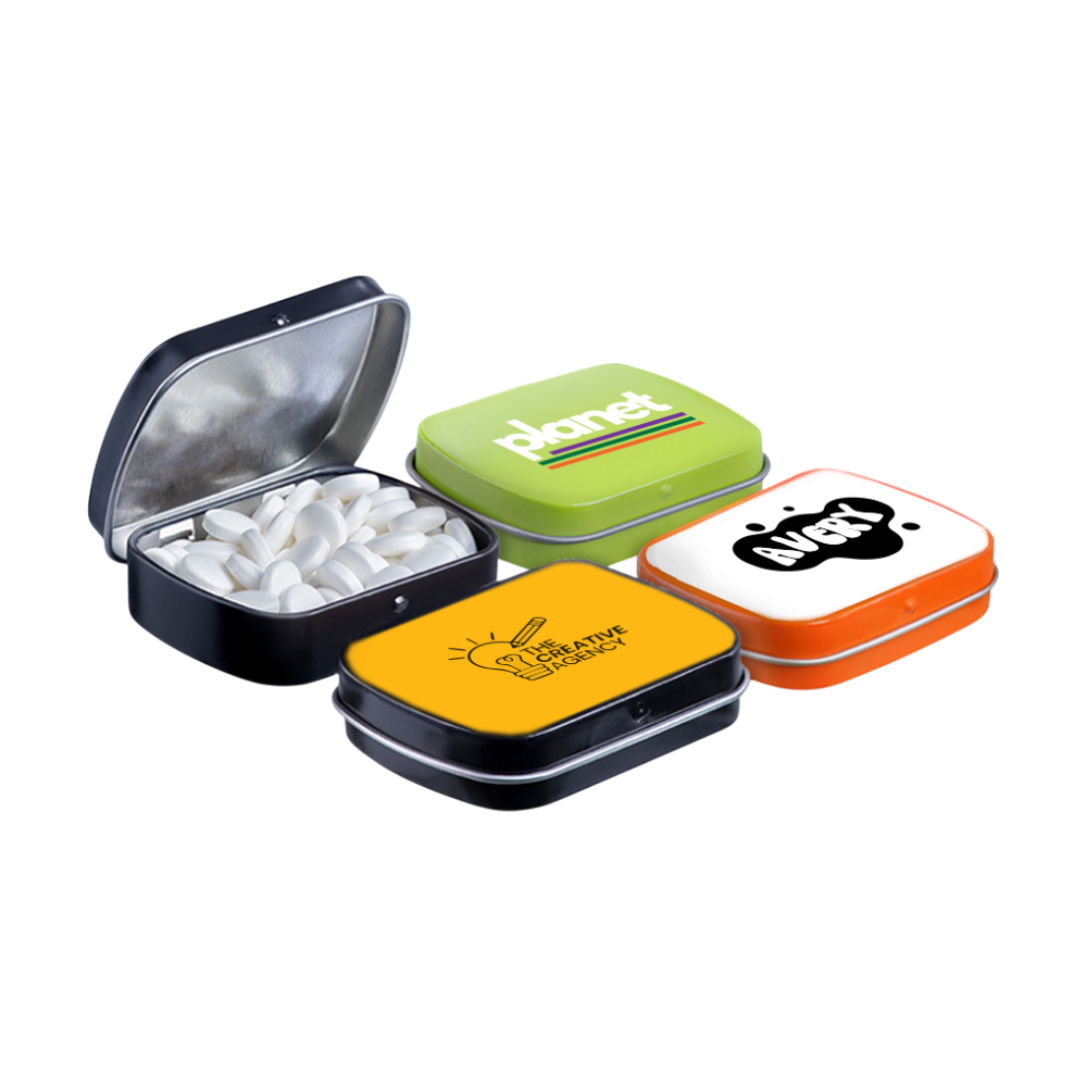 Mini Hinge Tin with Peppermint [minihingedtin]