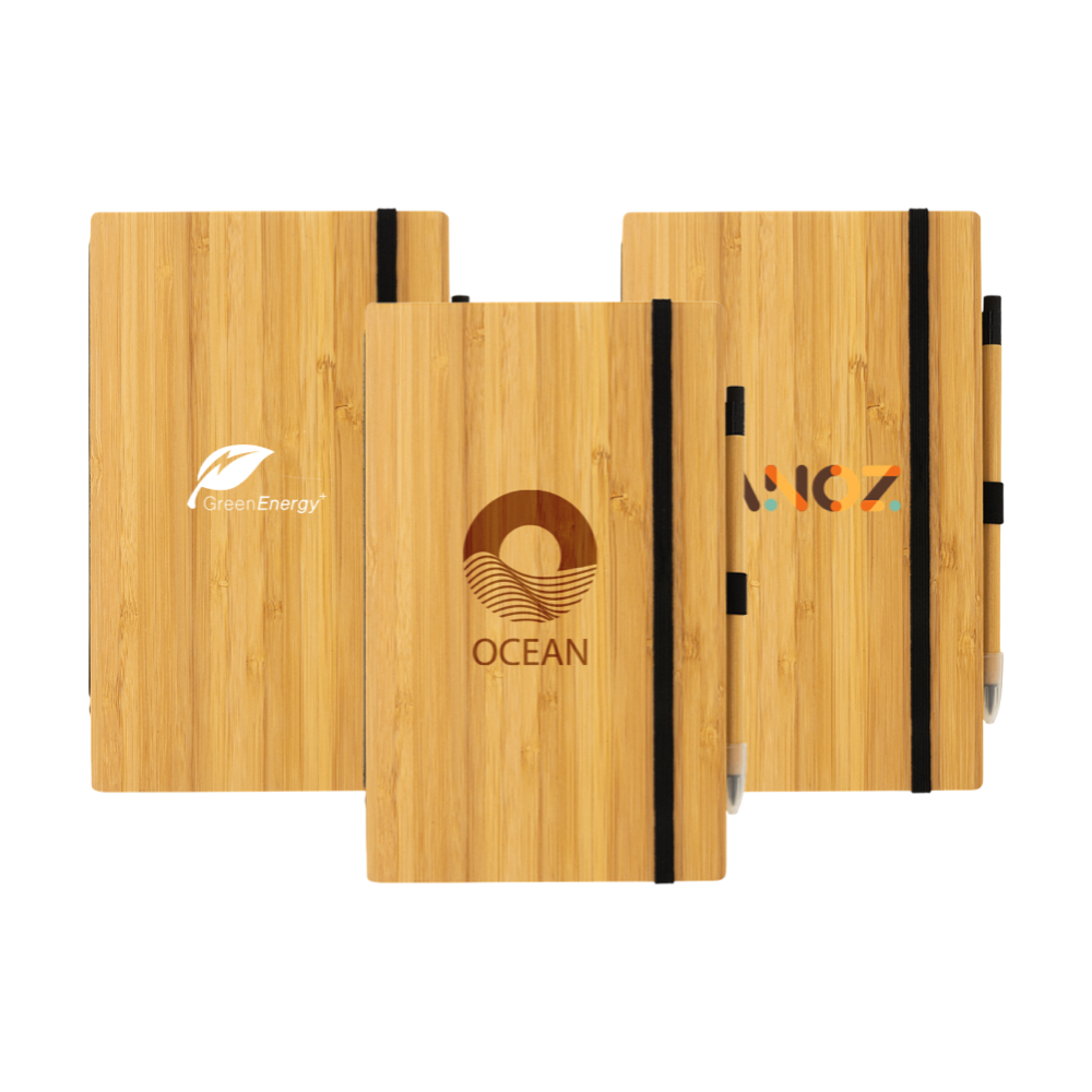 Notebook A5 Bamboo with Infinity Pencil [bamboonotebookinfinitypencilset]