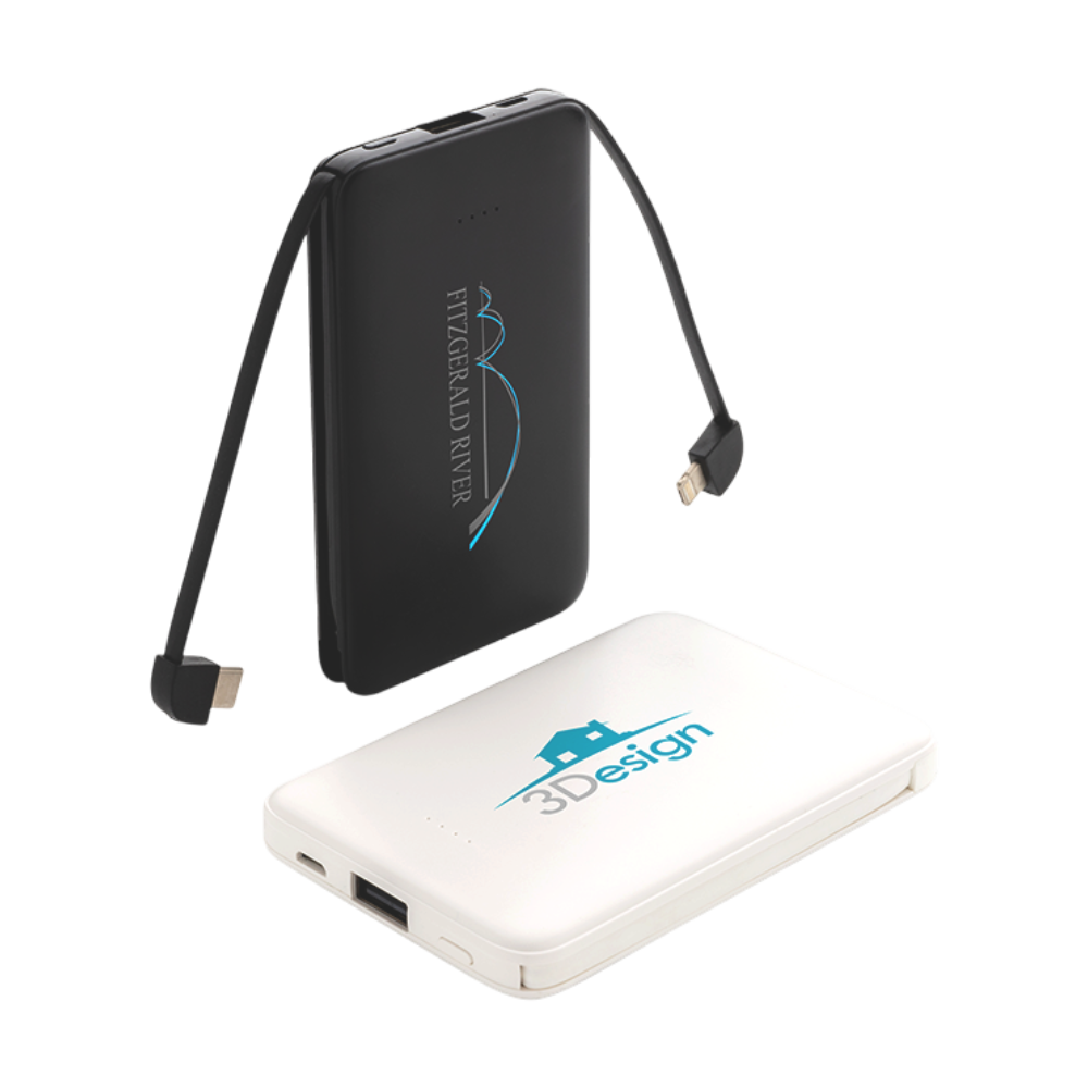 Pocket Powerbank with Integrated Cables 5.000 mAh [500mahpowerbankwithintegratedcables]
