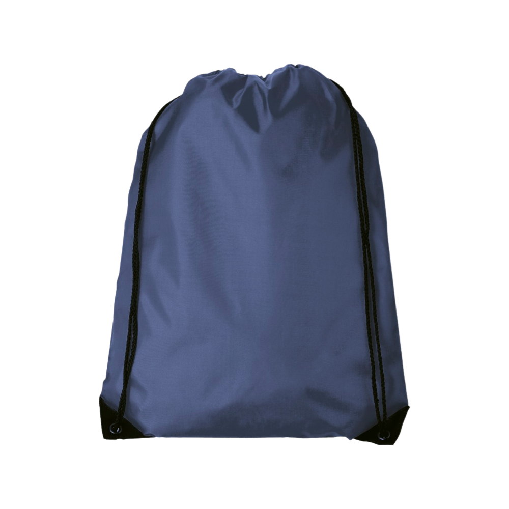 Polyester Drawstring Bag with Black Corners