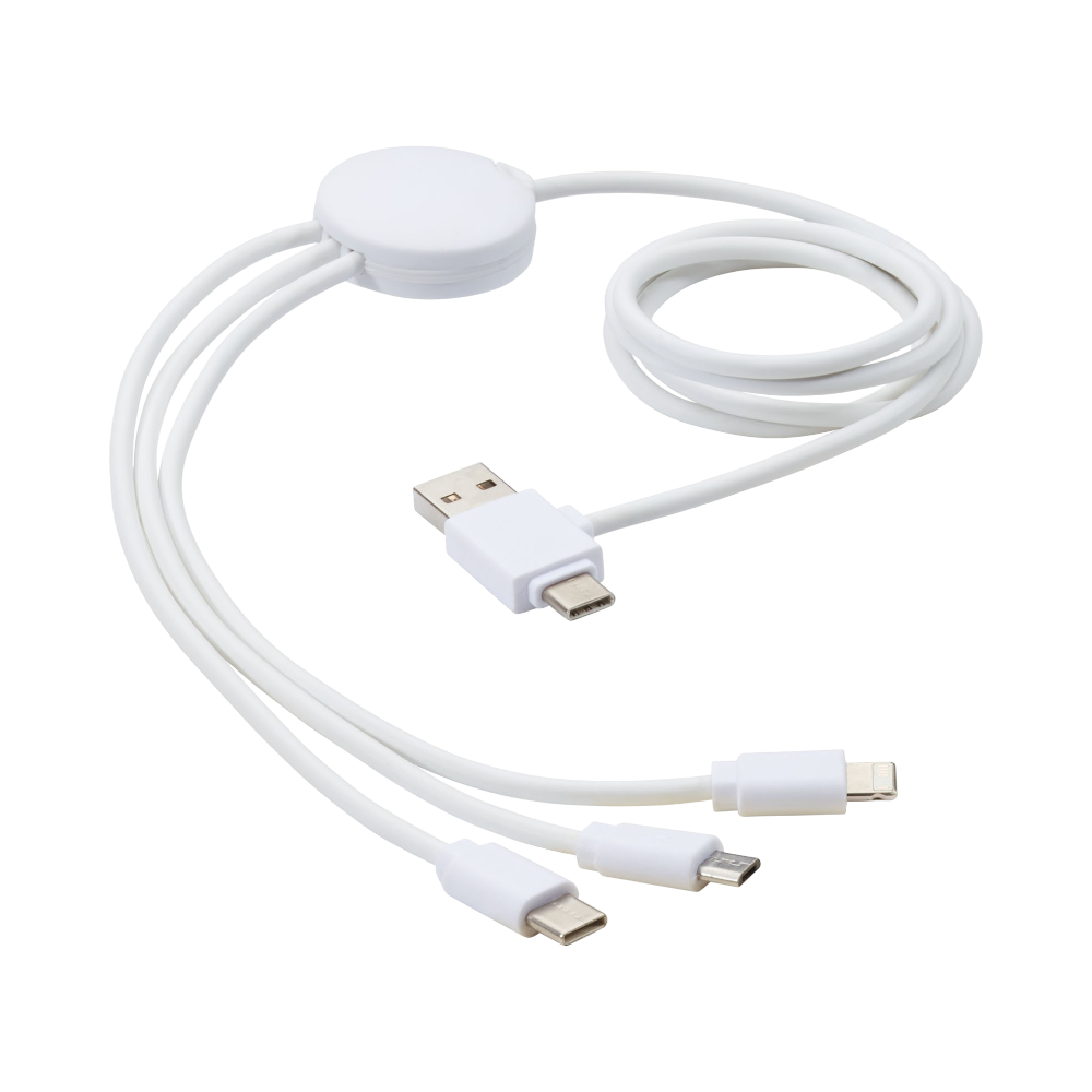 Pure 5-in-1 Charging Cable with Antibacterial Additive [pure5in1chargingcablewithantibacterialadditive]