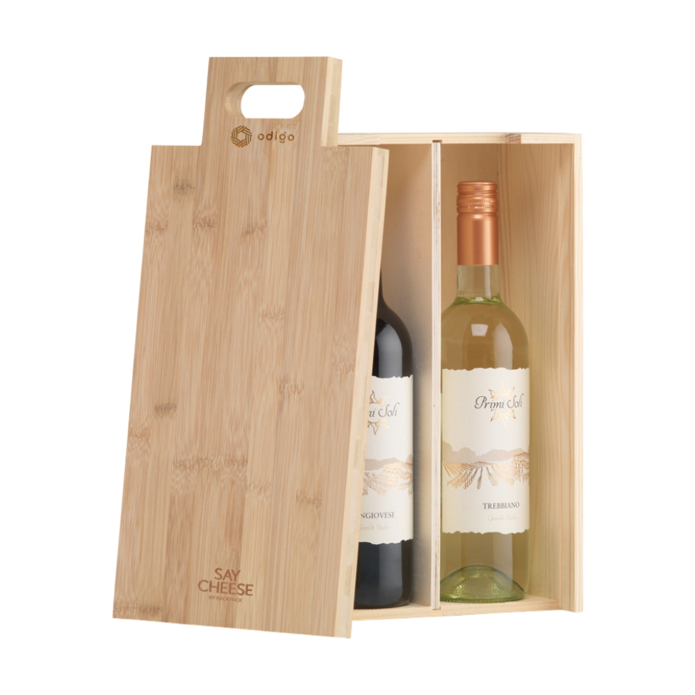 Rackpack Wine Box and Cheese Board in One